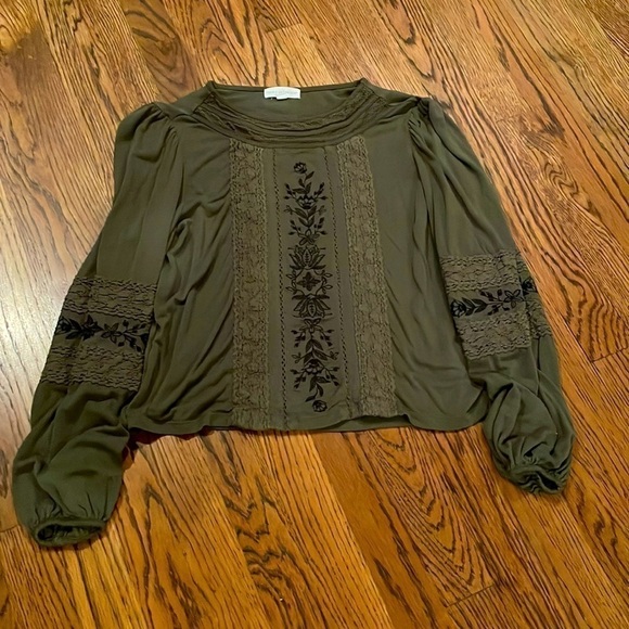 Coco+Jaimeson S green long sleeve blouse - Picture 2 of 12